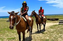 Bamboo Rafting & Horseback Ride n Swim Guided Tour In Montego Bay