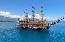 Alanya Grand Pirate Boat Tour with Lunch, Soft Drinks & Transfer