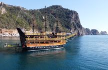 Alanya Grand Pirate Boat Tour with Lunch, Soft Drinks & Transfer