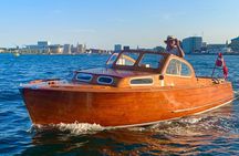 Private Copenhagen Boat cruise in Scandinavian mahogany boat