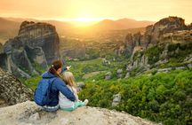 Meteora Sunset with Monastery & Hermit Caves Tour in Small Group