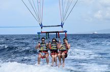 Parasailing in Waikiki from Oahu Hawaii