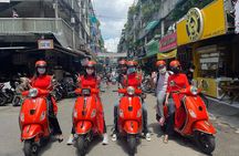 Female Riders Vespa Night Street Food + Train Street food 4 Hours