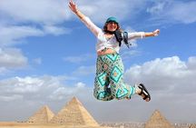 Full-Day Trip Giza pyramids & Egyptian museum From Sharm El-sheikh by plane