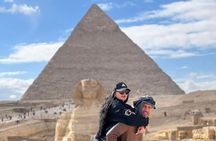 8 Hours Private Giza Pyramids,Sphinx ,Egyptian Museum&Market Tour