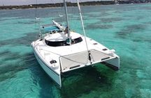 7hrs / 46ft Catamaran Private Charter From Cancun to Isla Mujeres