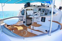 7hrs / 46ft Catamaran Private Charter From Cancun to Isla Mujeres