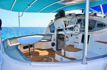 7hrs / 46ft Catamaran Private Charter From Cancun to Isla Mujeres