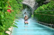 COMBO: Zip Line, Cenote Blue Lagoon, Jungle River &Waterfall Pool