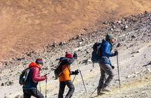 Ascent to the extinct Cerro Toco Volcano at 5600 meters high
