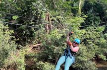 PRIVATE Cave Tubing & Zipline Tour with lunch from Placencia 