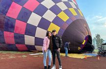 Mexico City Balloon Flight+Breakfast in Cave+Transportation