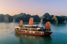 Overnight Halong Bay Cruise Including Transfer Service and Kayaking or Bamboo Boat Activities