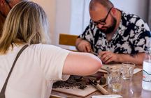 Wine tasting and Carving lesson in Santorini