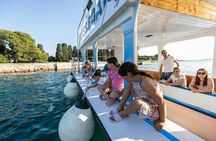 Glass boat tour Fažana with swimming stop