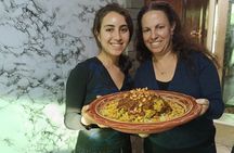 Old local Market visit+Moroccan cooking class with a local family