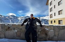 Panoramic Andes Valle Nevado and Farellones