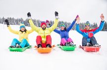 Snow day on snowmobiles, snowshoe hike and culipatín