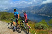 Mountain Biking on Vrmac peninsula - Panoramic view on Kotor bay 