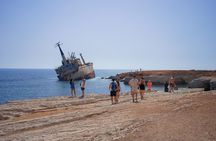 Blue Lagoon (Akamas) Bus & Boat Tour with Water Slide from Paphos