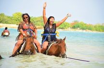 Horseback Riding and Swim with Zipline Private Tour