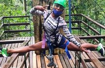 Zipline Canopy, Horseback Ride and Catamaran Cruise Experience