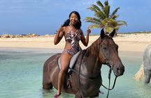 Bamboo Rafting & Horseback Ride n Swim Guided Tour in Montego Bay