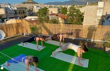 Outdoor Yoga and Pilates with Akropolis view 