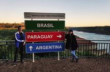 Visit to the historical Landmark of the Three Frontiers with beautiful sunset 