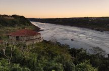 Visit to the historical Landmark of the Three Frontiers with beautiful sunset 