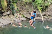 El Yunque Rainforest - Waterslide, Cliff jump, and Rope swing!