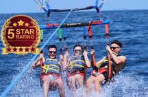 Parasailing in Waikiki from Oahu Hawaii