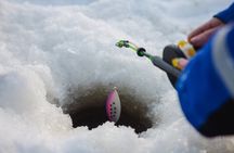 Ice Fishing and Snowmobile Safari Combo in Lapland
