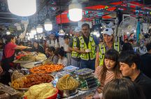 Market Food Tour & Evening E-bike Ride in Seoul