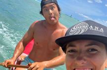 Private Outrigger Canoe Surfing Experience