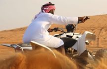 Quad Bike Dubai Desert Safari with BBQ Dinner Sandboard and Show