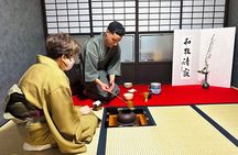 KYOTO Tea Ceremony with kimono near by Imamiya Jinjya Shrine