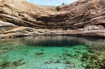 Private Full- Day Wadi Shab-Bimmah Sinkhole-Fins Beach Tour
