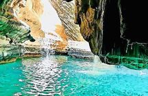 Private Full- Day Wadi Shab-Bimmah Sinkhole-Fins Beach Tour