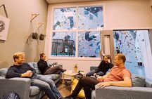 Climbing in Mørkvedhallen Klatresenter