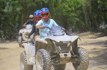ATV adventure, Ziplines, Cenote Swim, Snack & Transport Included.