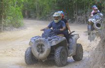 ATV adventure, Ziplines, Cenote Swim, Snack & Transport Included.