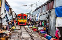 Bangkok Damnoen Floating Market and Maeklong Railway Private Tour