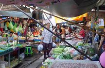 Bangkok Damnoen Floating Market and Maeklong Railway Private Tour
