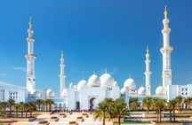 From Dubai: Sheikh Zayed Mosque Tour & Ferrari World with Ticket