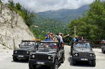 Rafting, Ziplining, Jeep & Quad Safari with Transfer from Alanya