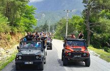 Rafting, Ziplining, Jeep & Quad Safari with Transfer from Alanya