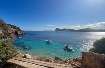 Boat trip to coves, beaches north Ibiza and Tagomago Island