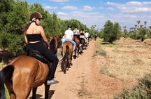 Private horseback ride in the Palmeraie of Marrakech