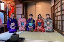 A Unique Antique Kimono and Tea ceremony Experience in English 